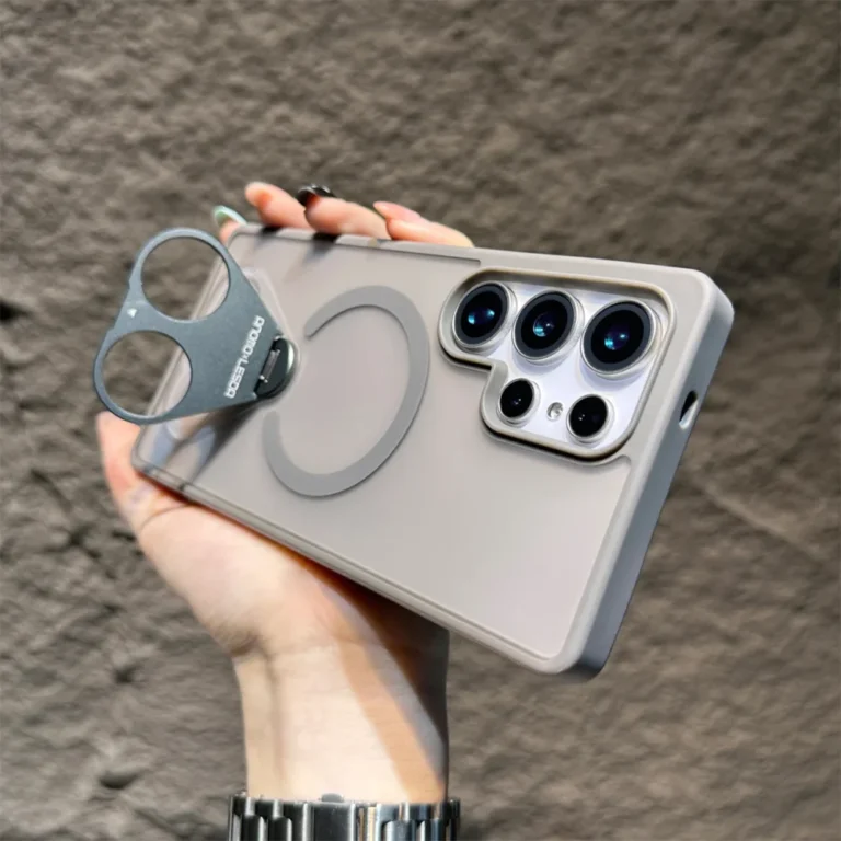 ANAMOxLESDA Grip Ring Matte Magsafe Case