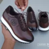 GV Embossed Medallion Urban Leather Sneakers