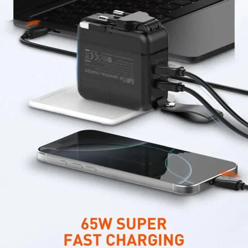 LDNIO Gallium 65W High Power Four-in-One Laptop Mobile Phone Charger GaN Universal