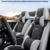 Luxury Premium All Season Quited PU Leather Waterproof Universal 5 Seater Fit Sedan Car Seat Cover with Pillows
