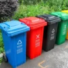 Mobile Outdoor Large Capacity Waste Collection Plastic Waste Bin